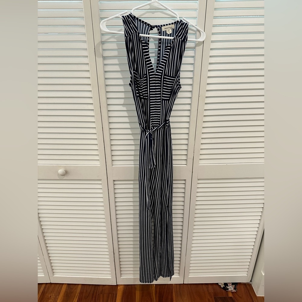 Striped Navy and White Jumper